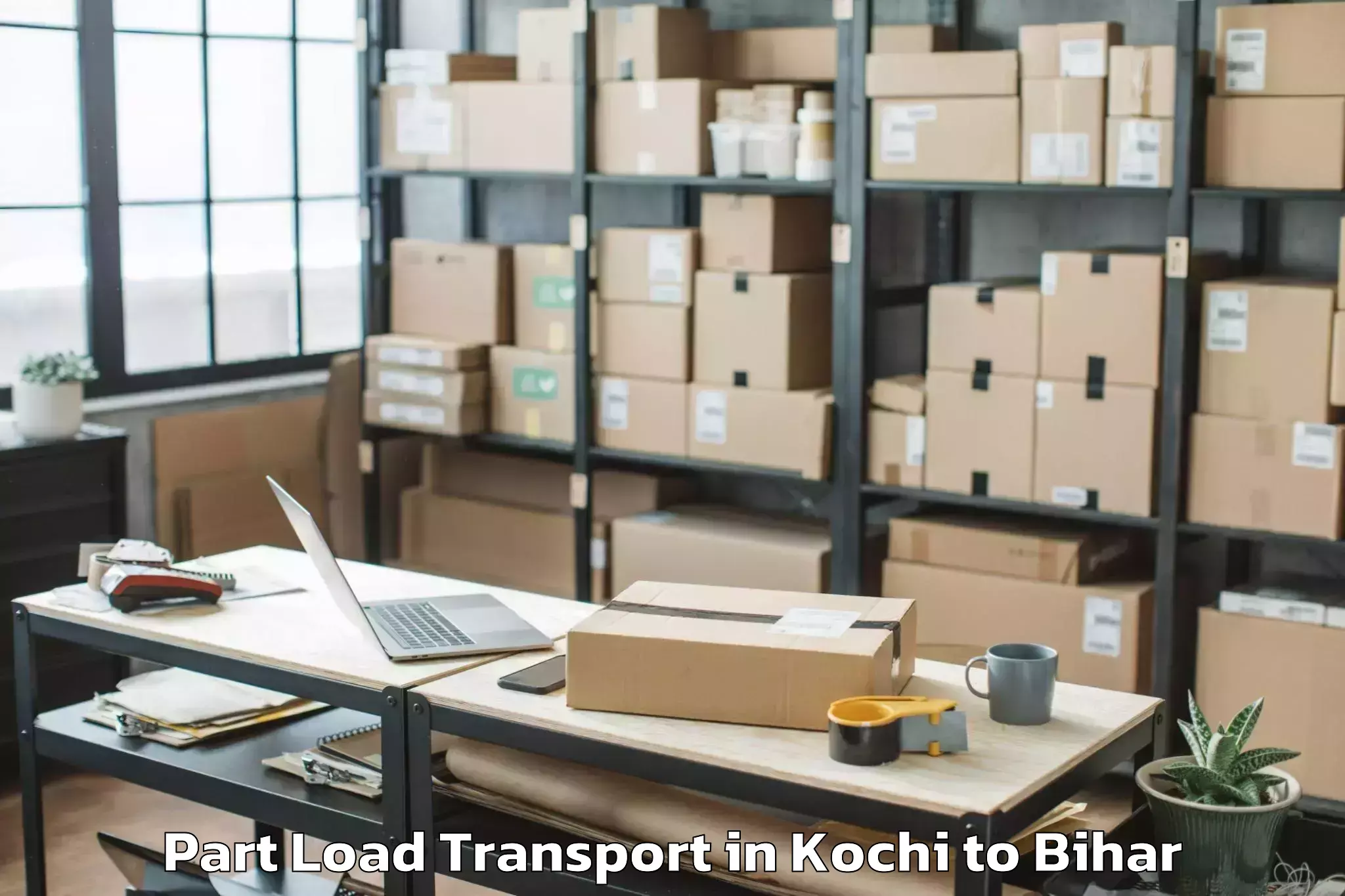 Book Kochi to Hasanpura Part Load Transport